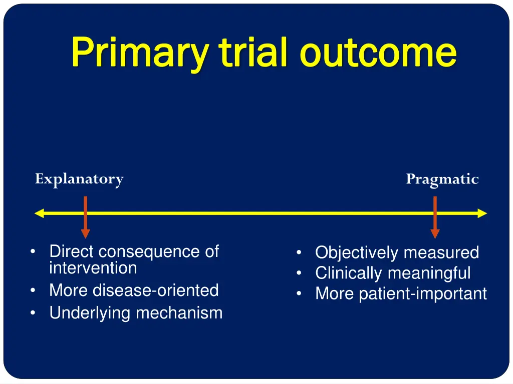 primary trial outcome primary trial outcome