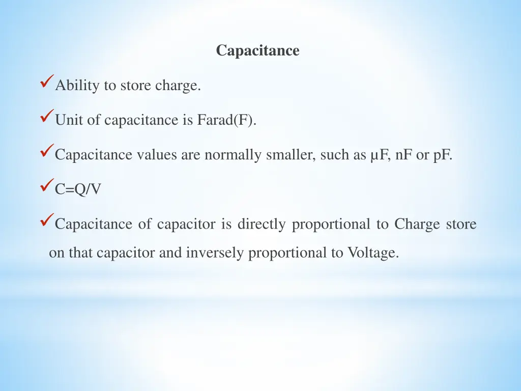 capacitance
