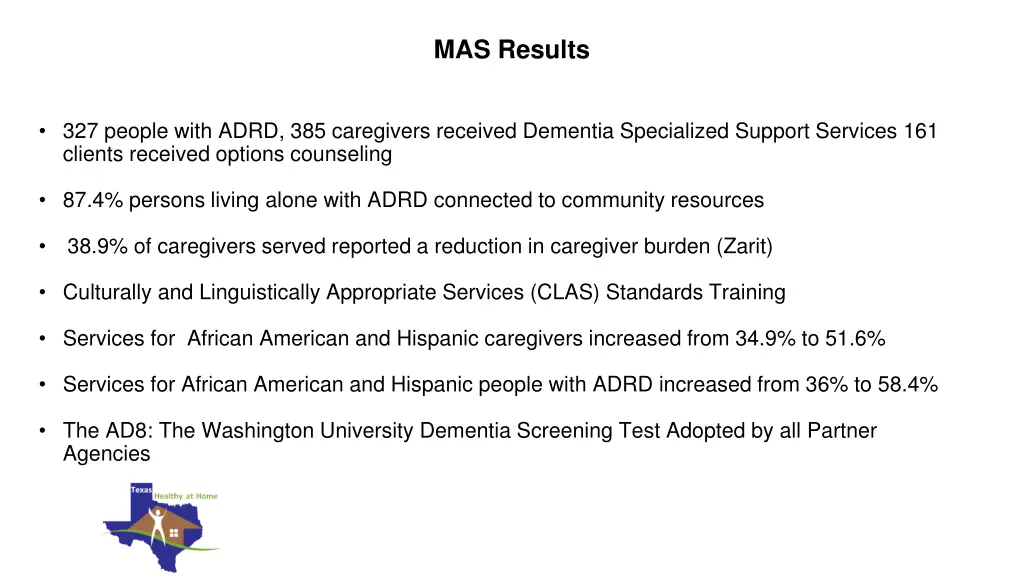 mas results