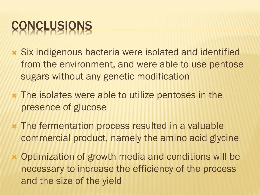 conclusions