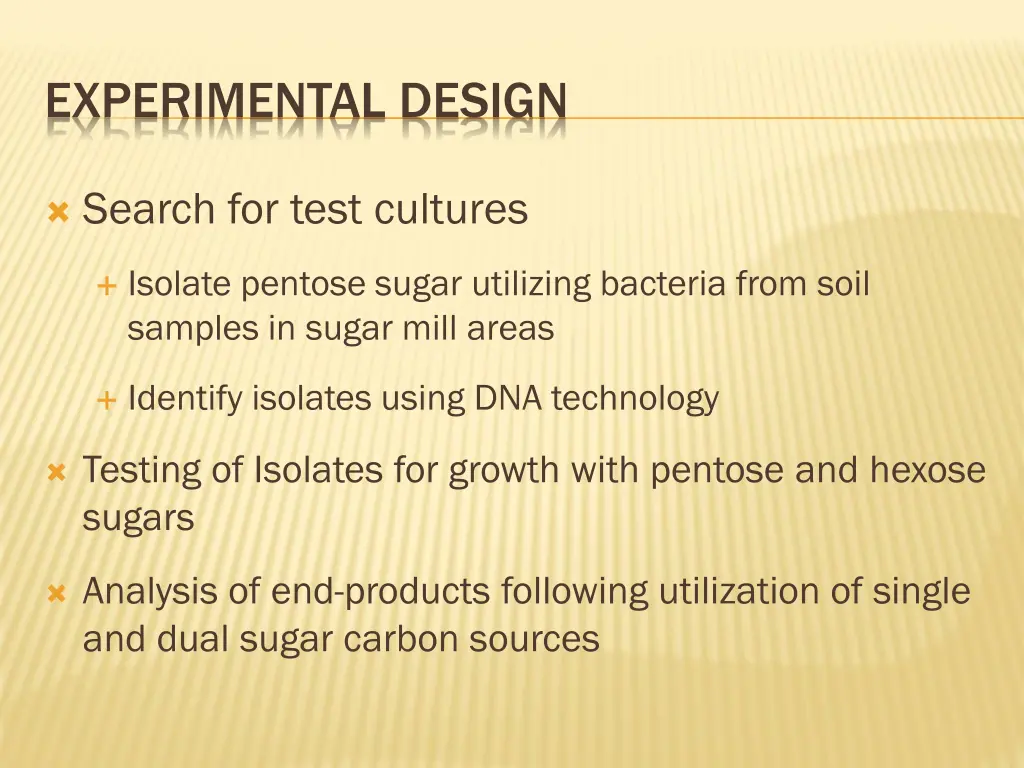 experimental design