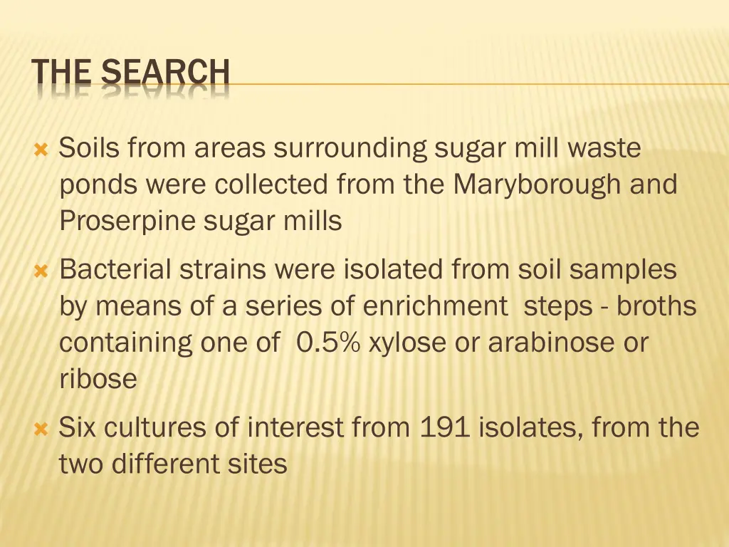 the search