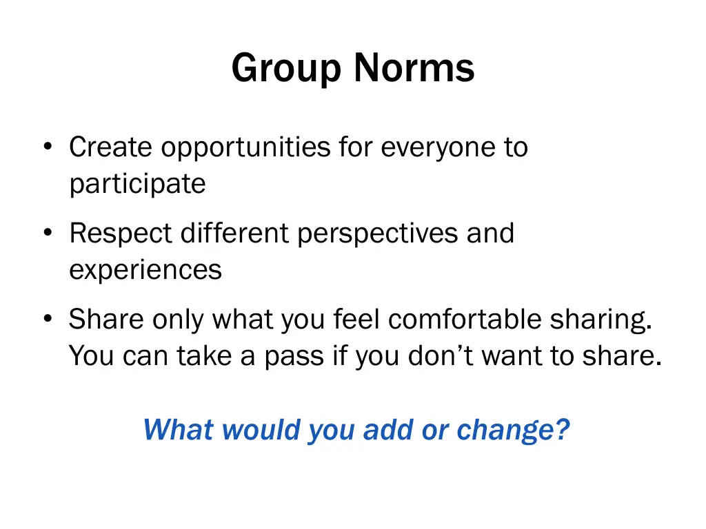 group norms