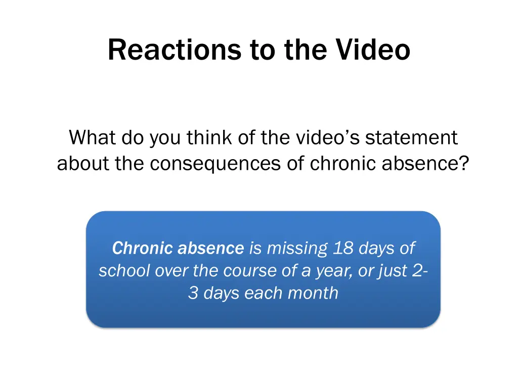 reactions to the video