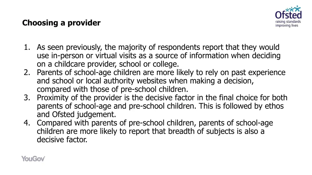 choosing a provider