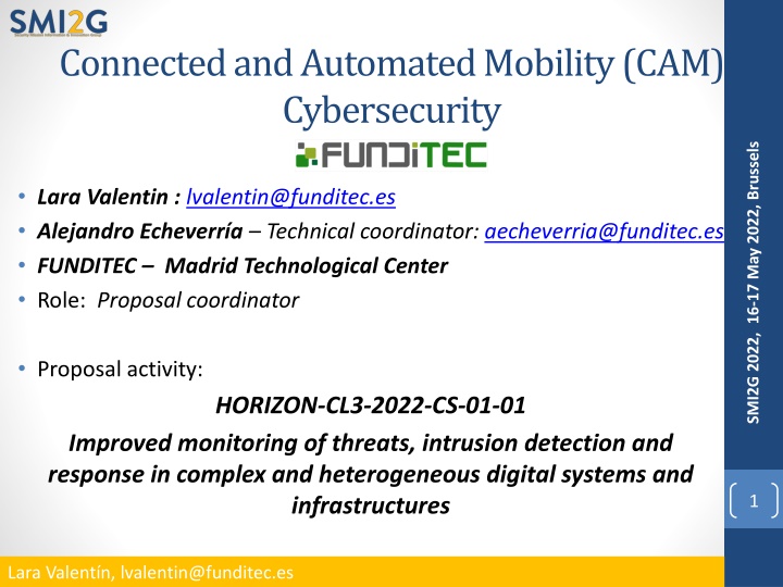 connected and automated mobility cam cybersecurity