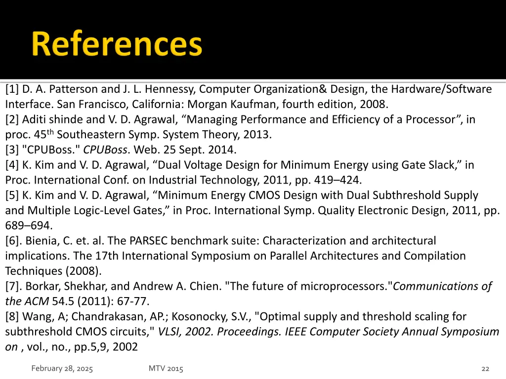 1 d a patterson and j l hennessy computer