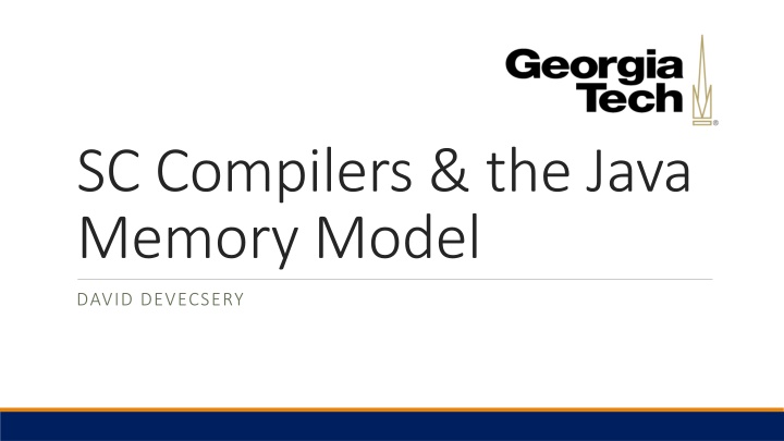 sc compilers the java memory model