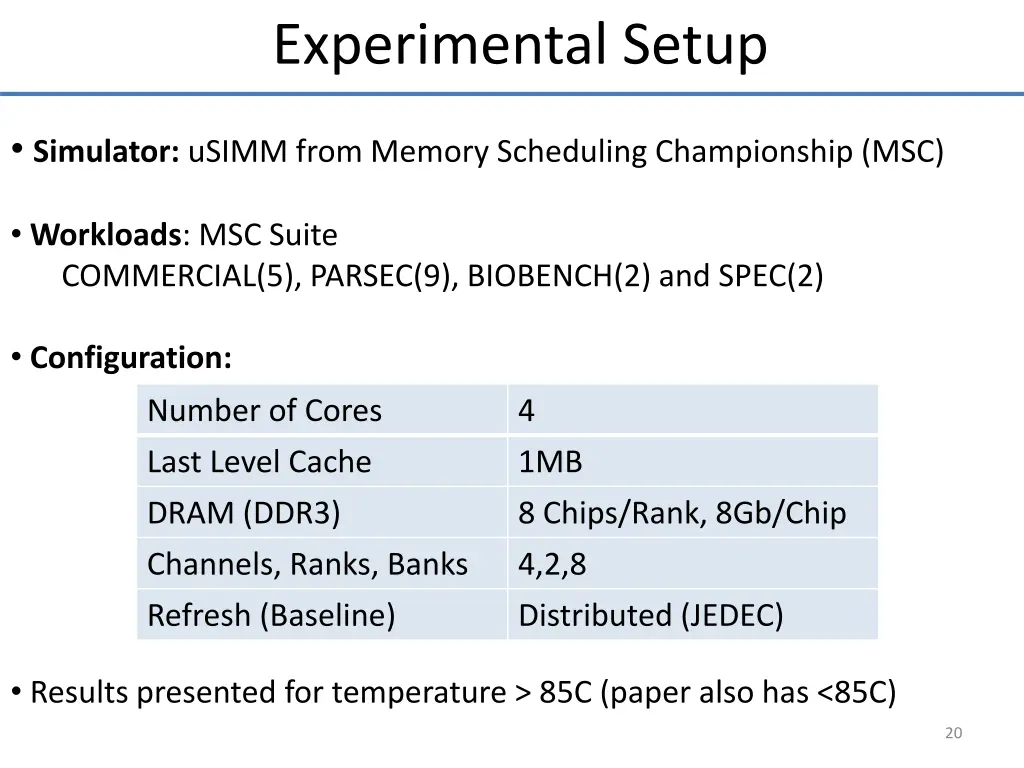 experimental setup