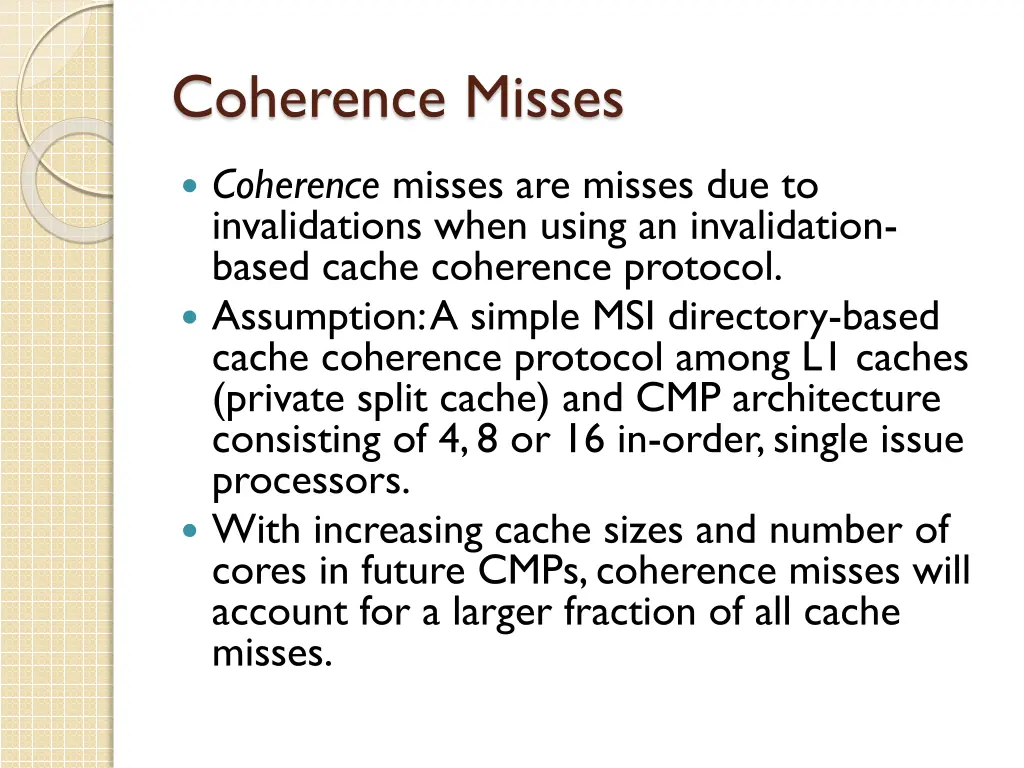coherence misses