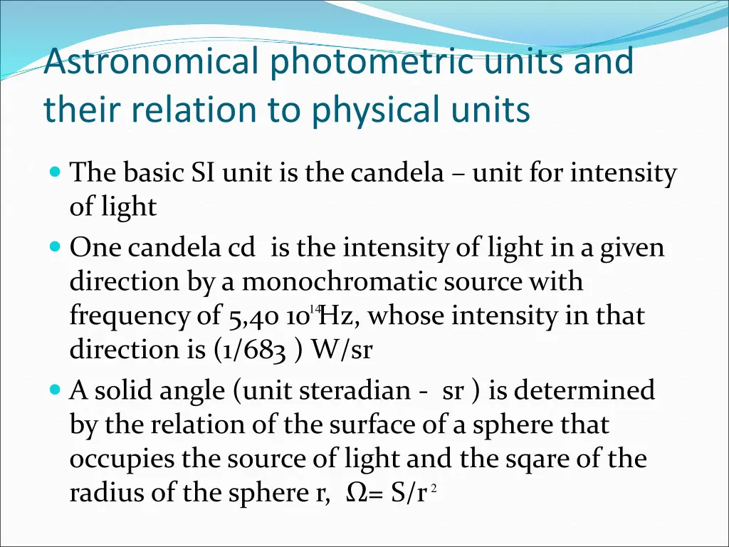 astronomical photometric units and their relation