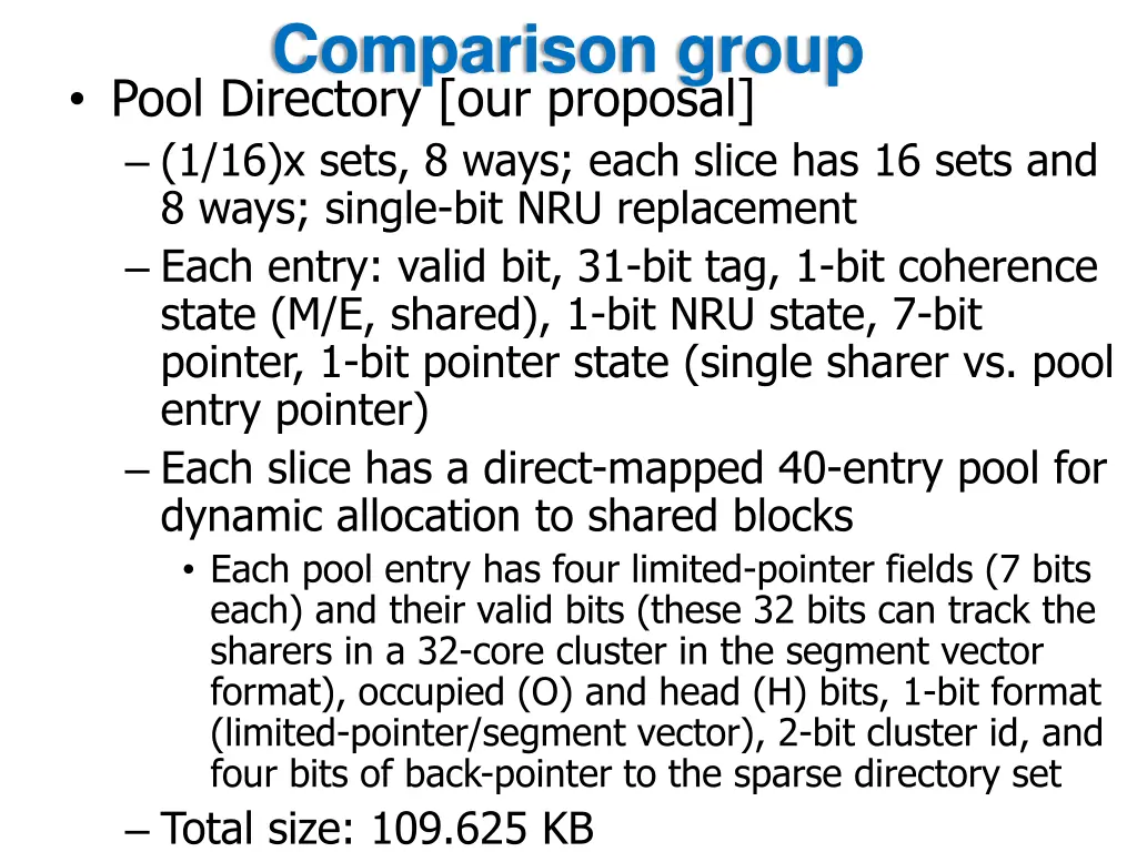 comparison group pool directory our proposal