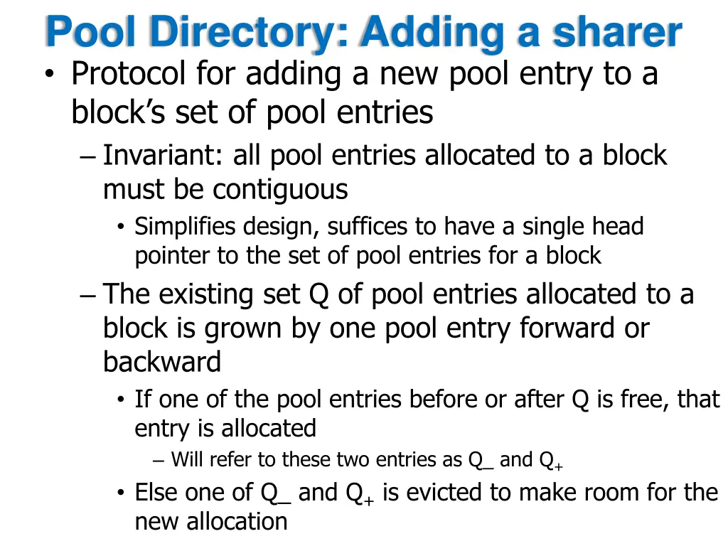 pool directory adding a sharer protocol