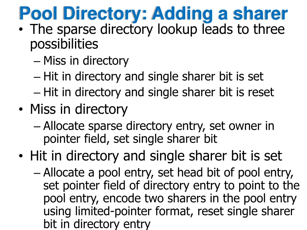 pool directory adding a sharer the sparse