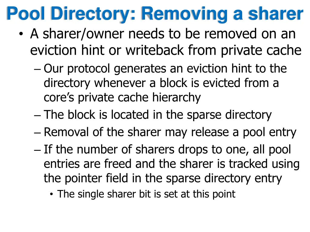 pool directory removing a sharer a sharer owner
