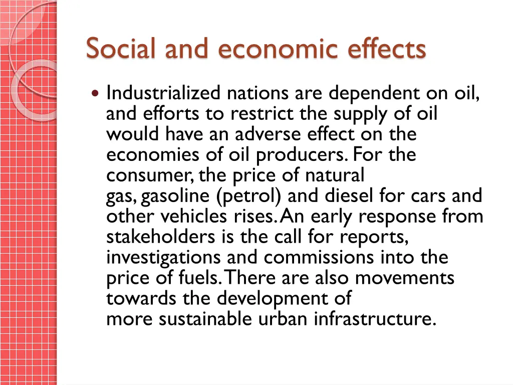 social and economic effects 1