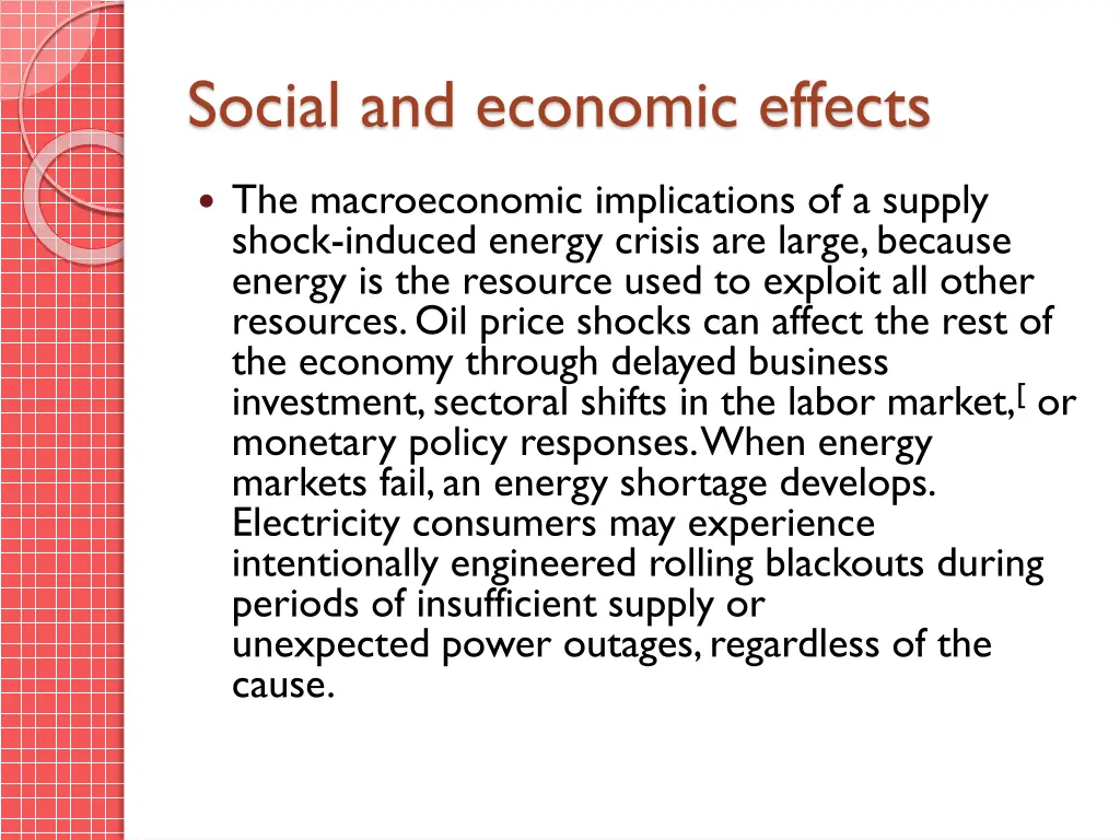 social and economic effects