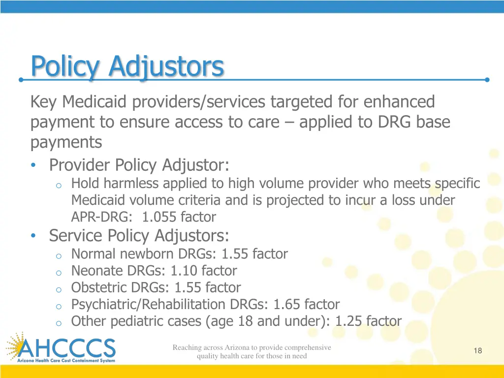 policy adjustors