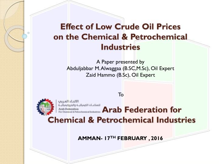 effect of low crude oil prices on the chemical