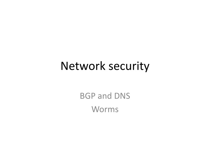 network security