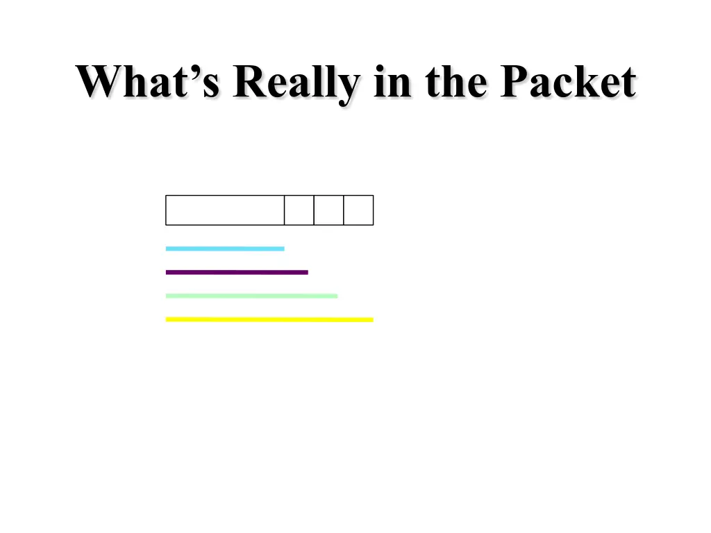 what s really in the packet