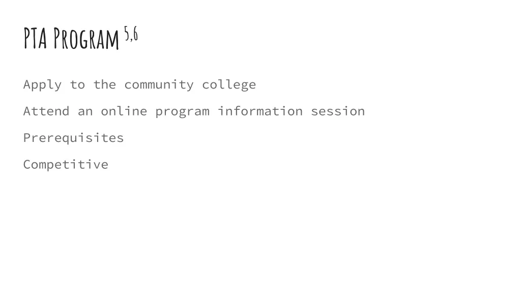 pta program 5 6