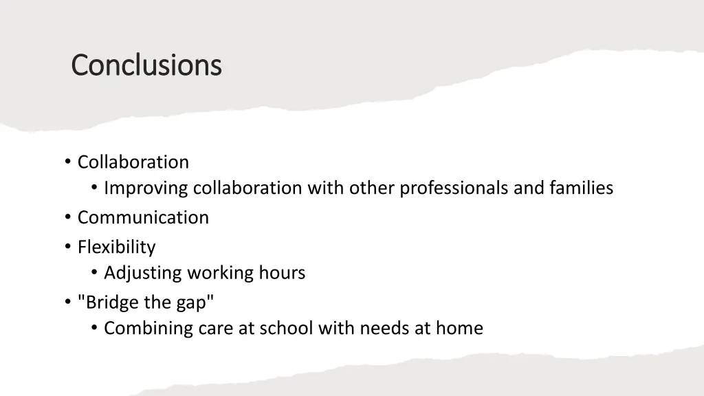 conclusions conclusions