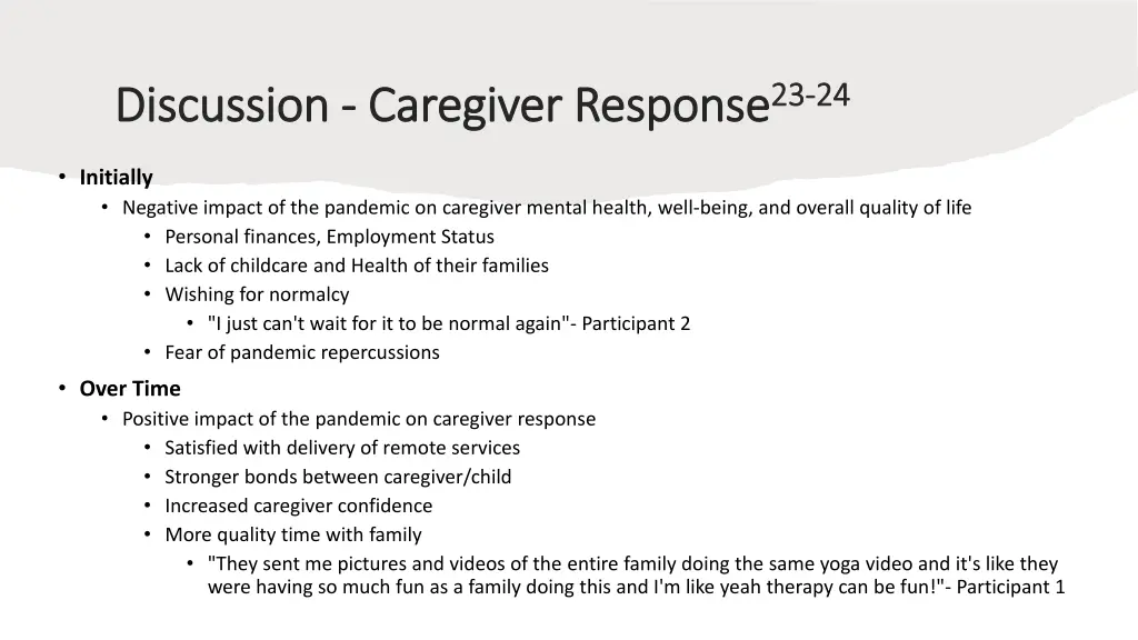 discussion discussion caregiver response
