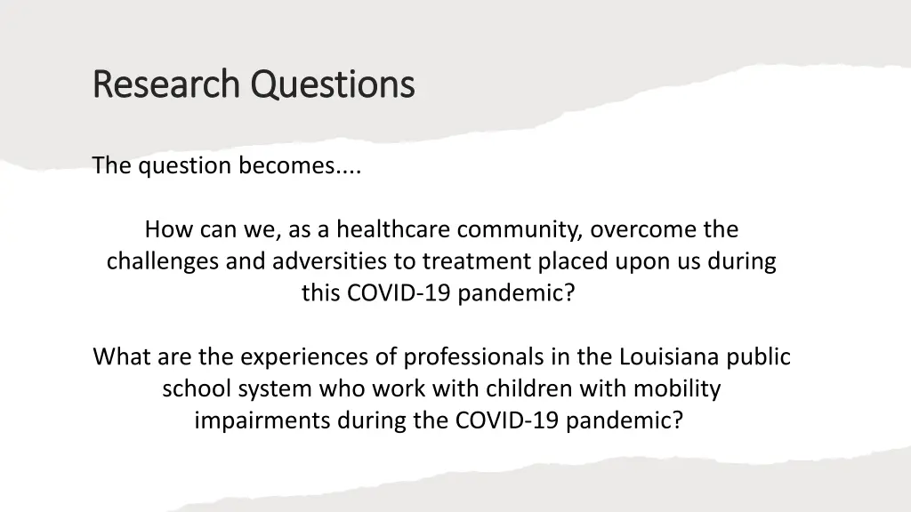 research questions research questions