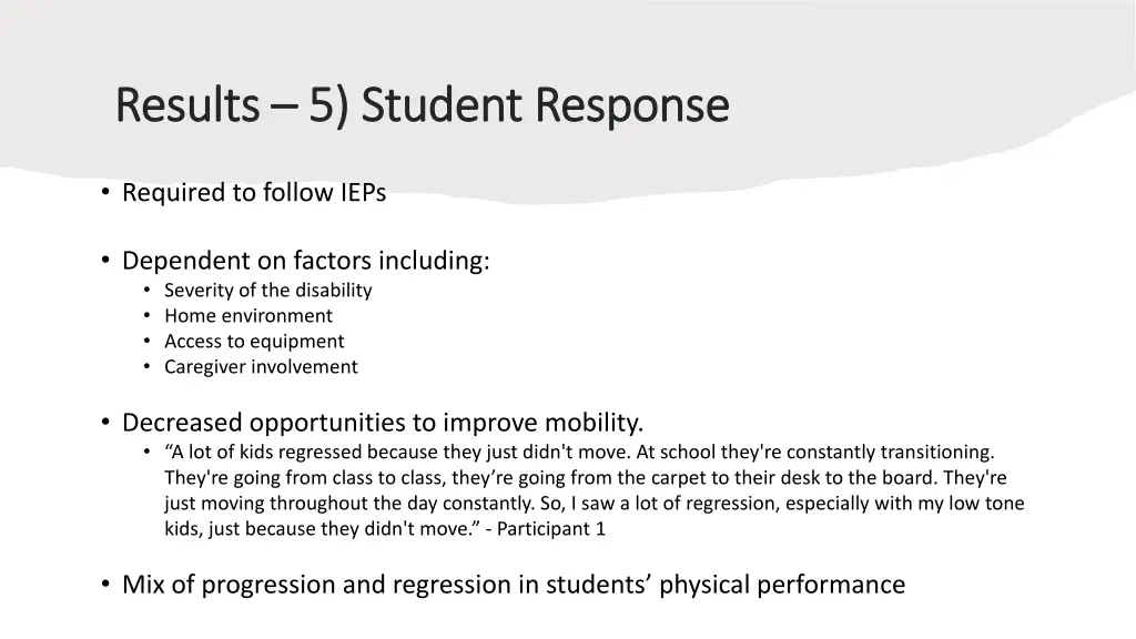 results results 5 student response 5 student