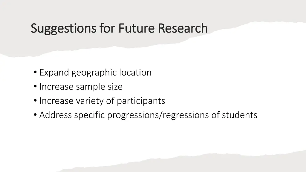suggestions for future research suggestions