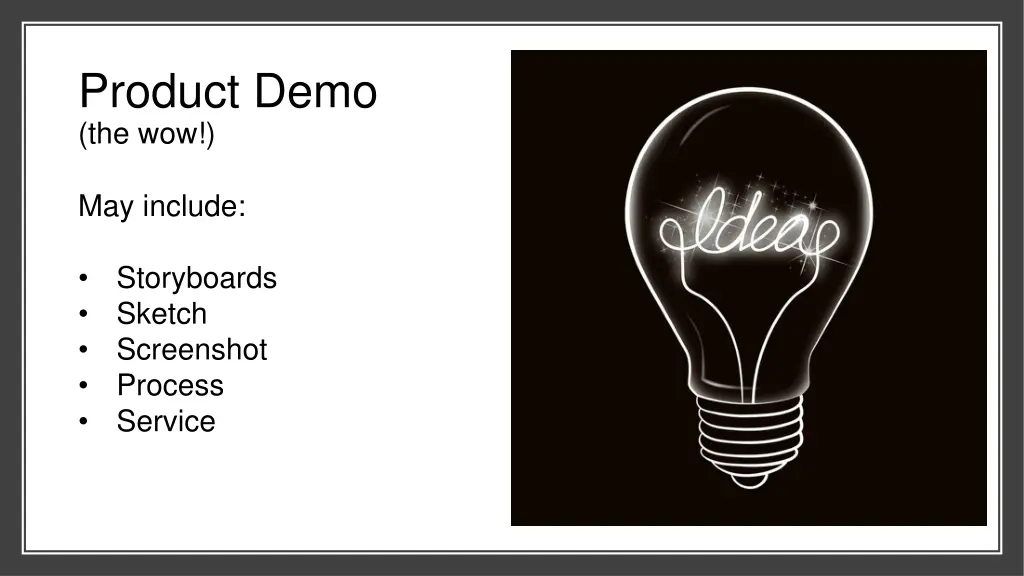 product demo the wow