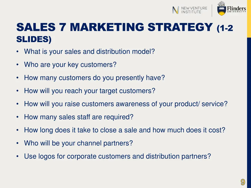 sales 7 marketing strategy 1 2 slides