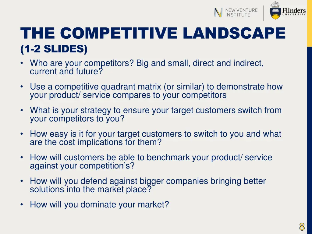 the competitive landscape 1 2 slides