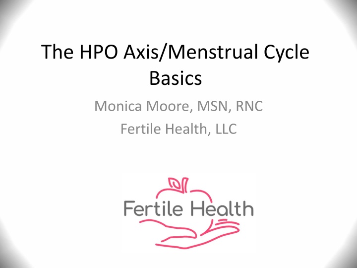 the hpo axis menstrual cycle basics