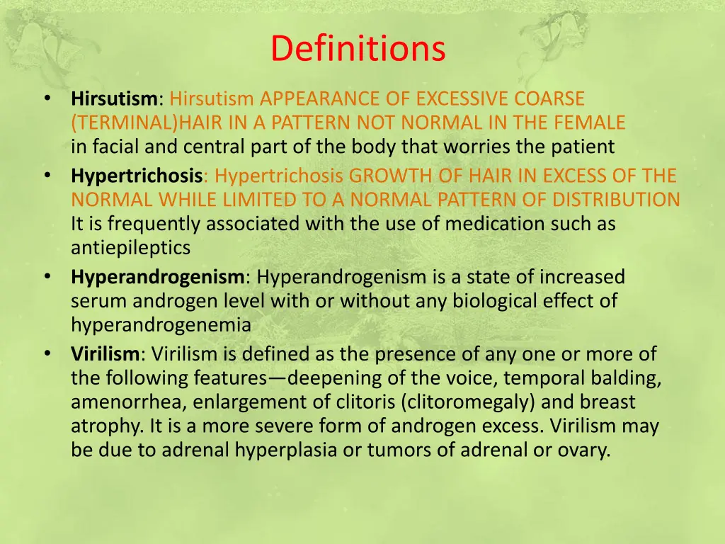 definitions
