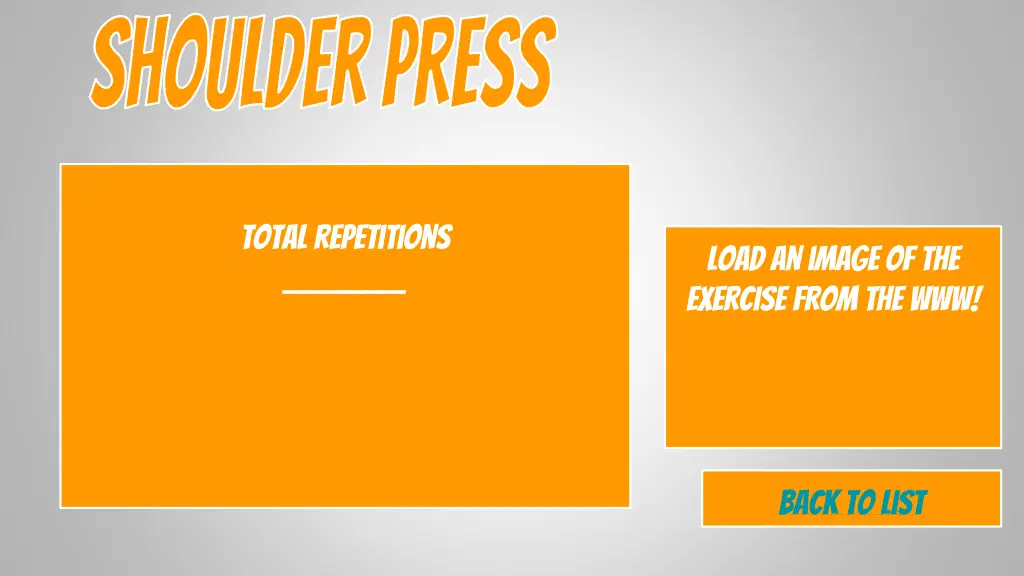 shoulder press