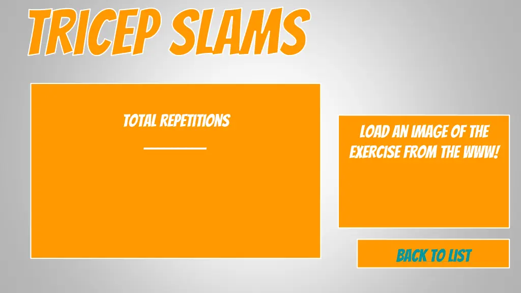 tricep slams