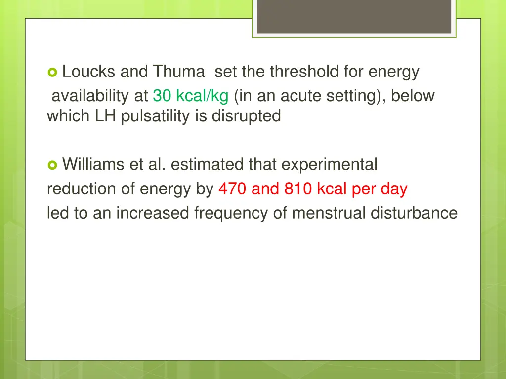 loucks and thuma set the threshold for energy
