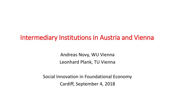 intermediary intermediary institutions