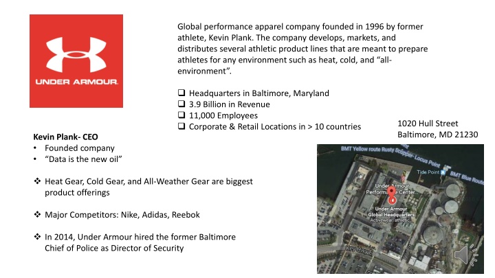 global performance apparel company founded