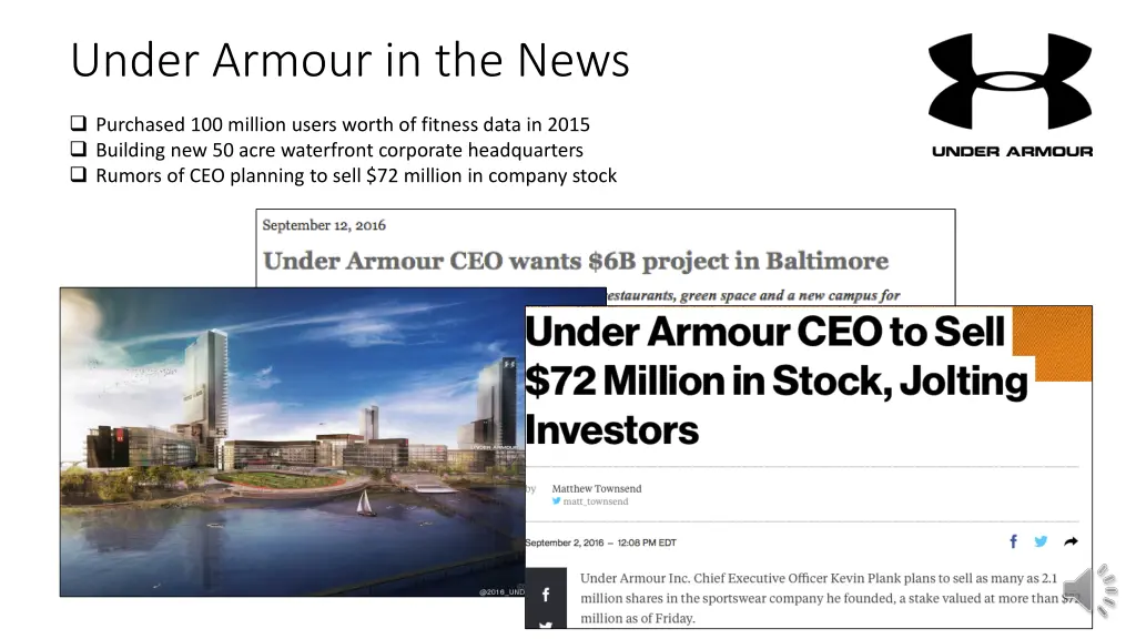 under armour in the news