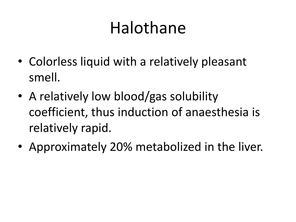 halothane