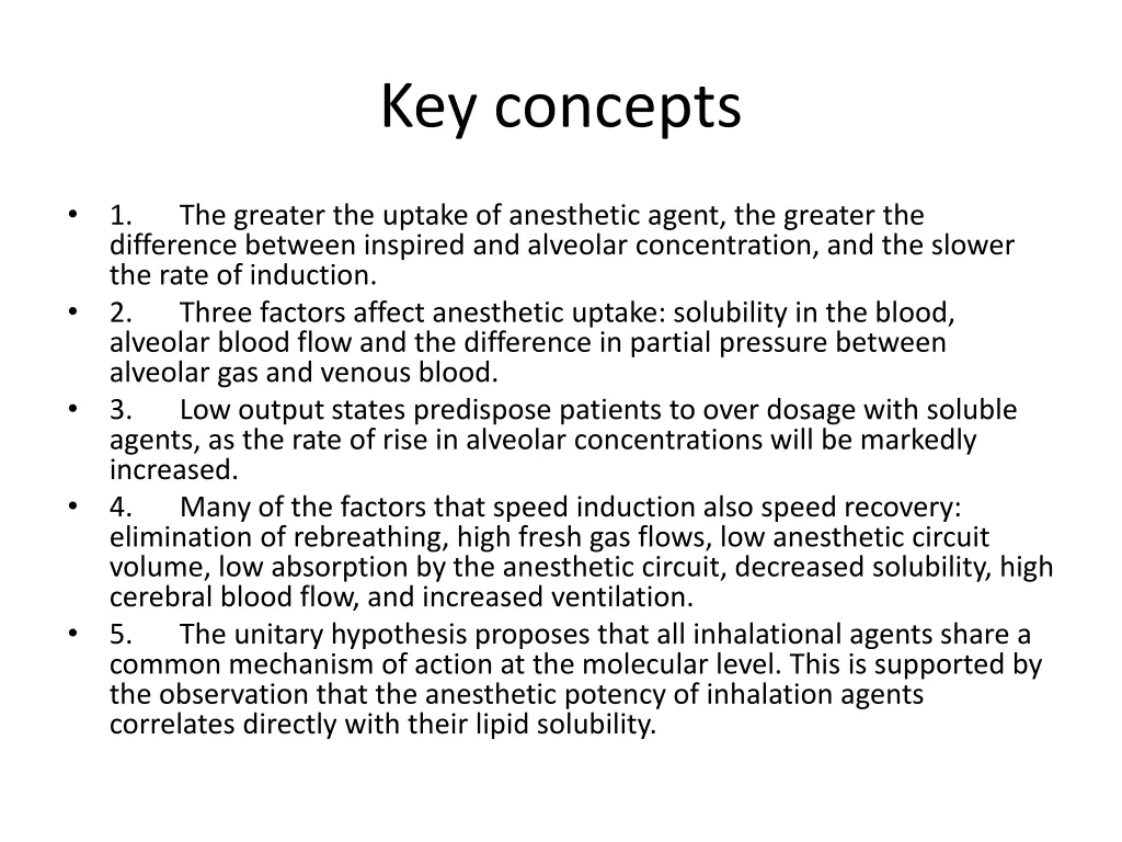 key concepts