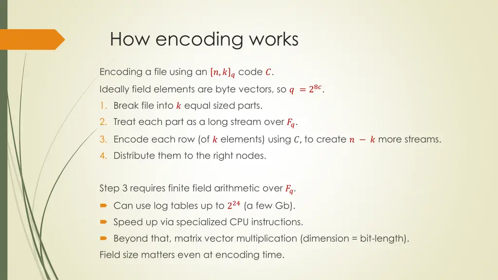 how encoding works 1