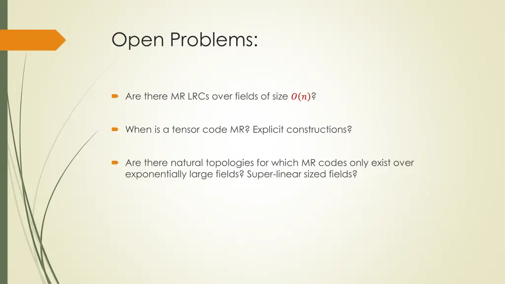 open problems