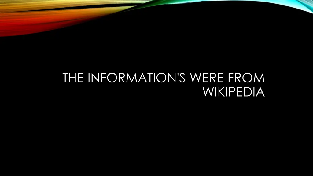 the information s were from
