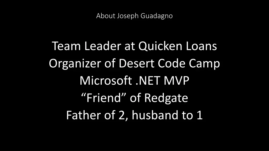 about joseph guadagno