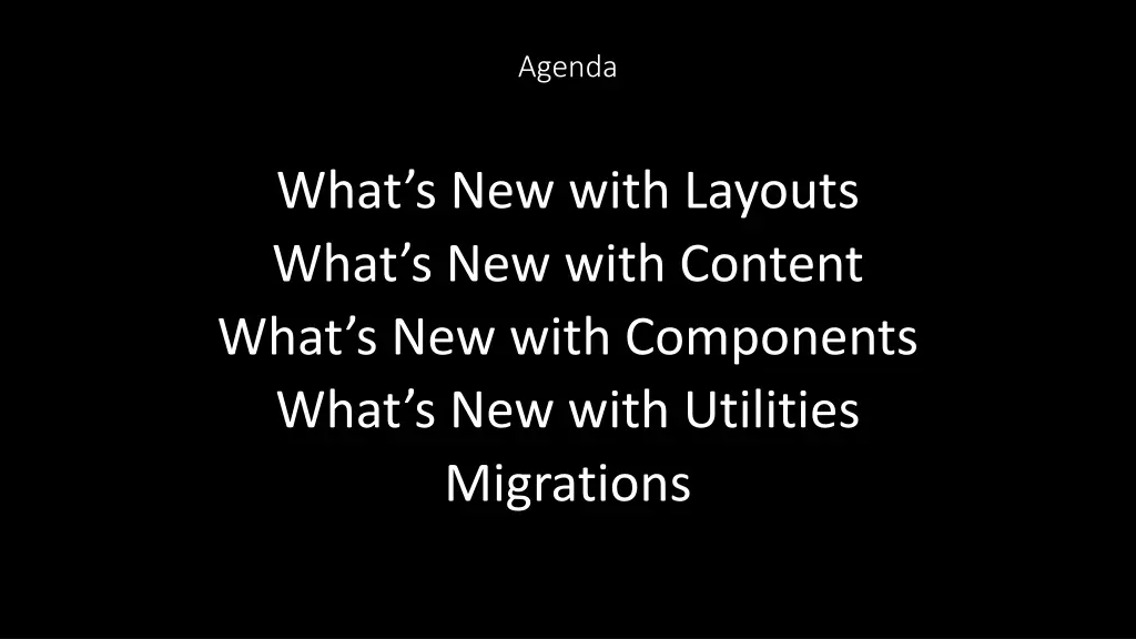 agenda