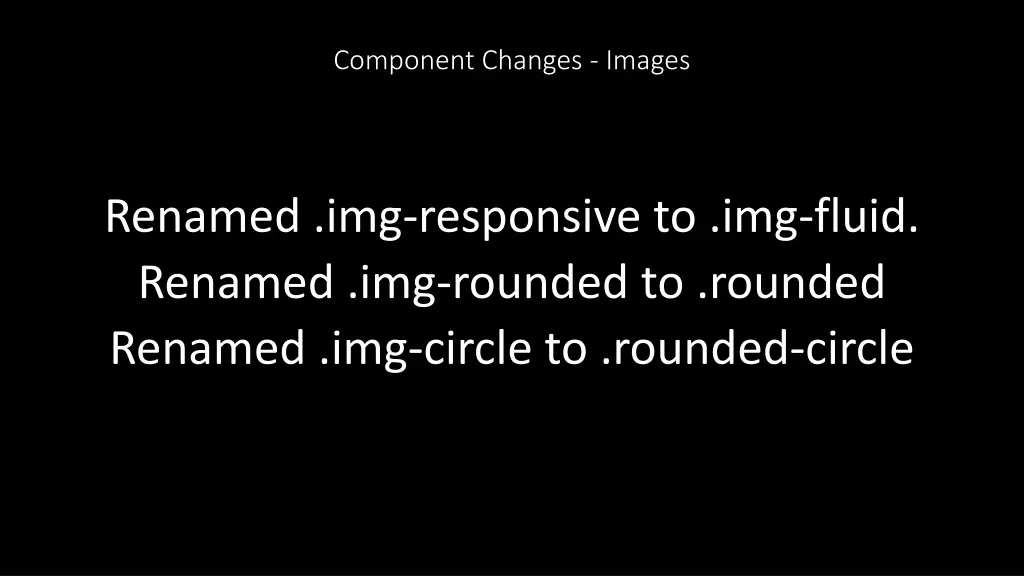 component changes images